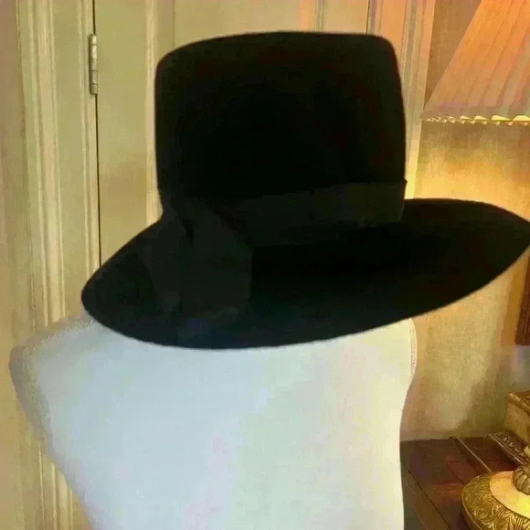 Vintage TNLee Neumann Endler 100% Wool Black Hat Union made USA. Good condition - Picture 7 of 13